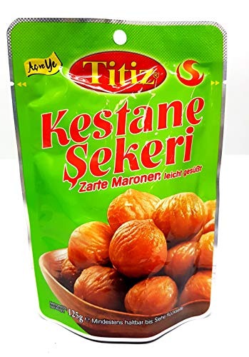 8 x 125g Titiz Geröstete Maronen (leicht gesüßt) von Titiz