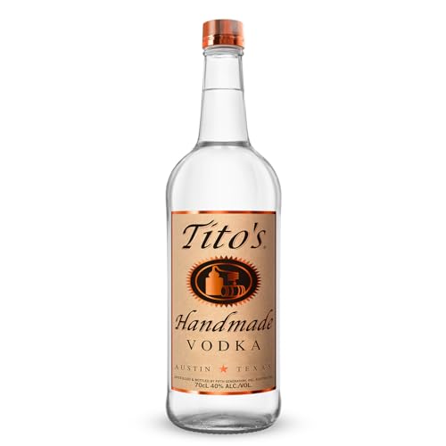 Tito's Handmade Handmade Vodka 40% vol., 6-fach destilierter Wodka aus 100% Mais, Vodkamarke Nr. 1 in den USA (1 x 0.7 l) von Tito's