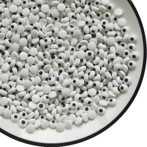 Mini essbare Zuckeraugen Halloween Streusel Deko-Augen Kuchen Cupcake Topper Keksdekorationen Dessertstreusel Augapfel süßigkeiten streusel für die tägliche Kuchendekoration zu Weihnachten von Tmade