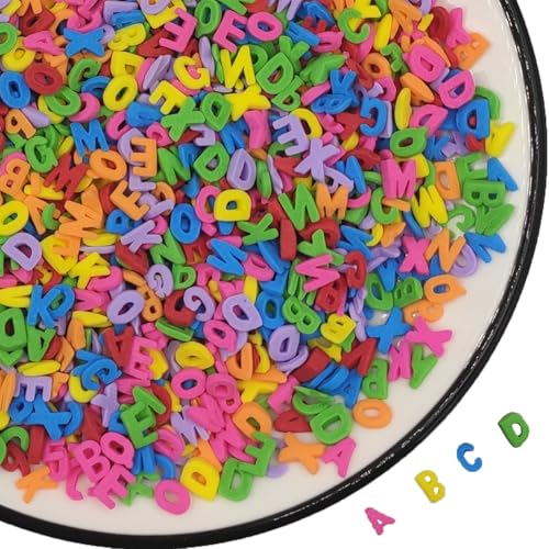 Bunt Essbare Einschulung Buchstaben Set -Zuckerdekoration für den Schulanfang - Schulstart ABC Streusel und Alphabet Figuren für Kuchen und Cupcakes dekoration(Nicht alle Buchstaben einschließen) von Tmade