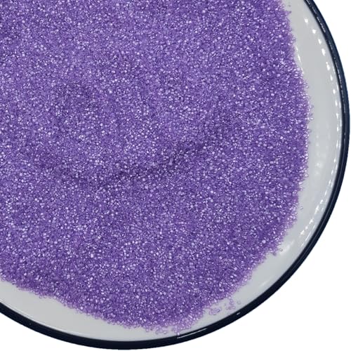 Essbare 142g Dekorative Zucker Lila Schleifzucker-Streusel zum Backen, Zuckerkristalle für Kuchen, Kekse, Cupcakes und Eiscreme-Topping für Halloween, Weihnachten Essbare 142g Dekorative Zucker Lila Schleifzucker-Streusel zum Backen, Zuckerkristalle für Kuchen, Kekse, Cupcakes und Eiscreme-Topping für Halloween, Weihnachten von Tmade