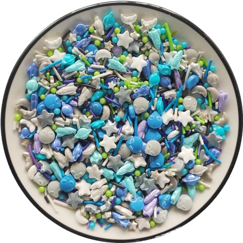 Essbare Außerirdische Weltraum-Themen Planet Rakete Mond Zucker streusel Galaxis Raumfahrzeug Dessert Streusel Stern Kuchen Cupcake Toppers Perlen Kekszutaten für Kuchendekorationen Essbare Außerirdische Weltraum-Themen Planet Rakete Mond Zucker streusel Galaxis Raumfahrzeug Dessert Streusel Stern Kuchen Cupcake Toppers Perlen Kekszutaten für Kuchendekorationen von Tmade