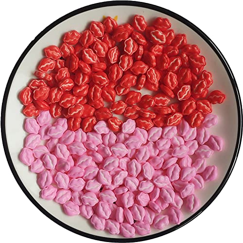 Rote & Rosa essbare Zucker Lippen Streusel | valentinstag streudeko Kuchen-Cupcake-Topper | Cookie-Dekorationen von Tmade