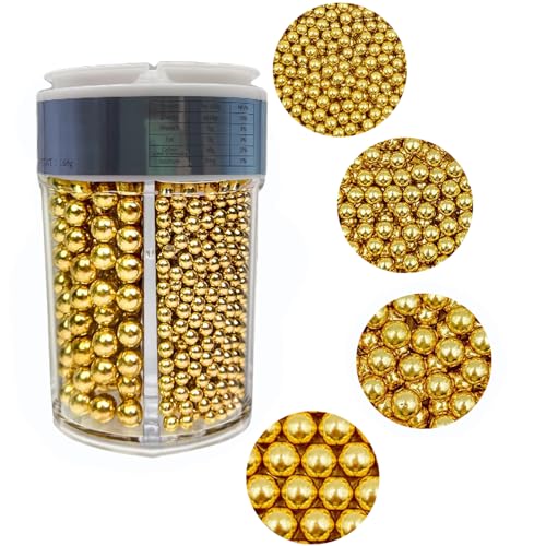 Tortendeko 160g Super Goldene perle Zucker streusel Gold Perlen Tortenaufsätze Zuckerstreusel für Hochzeiten und tägliche Kuchen Dekoration Geburtstagskuchen Tortendeko 160g Super Goldene perle Zucker streusel Gold Perlen Tortenaufsätze Zuckerstreusel für Hochzeiten und tägliche Kuchen Dekoration Geburtstagskuchen von Tmade