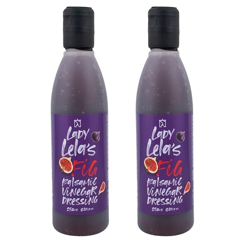 Lady Lela's Griechisches Feige Balsamico Dressing, 2er Pack x 250 ml (Ingesamt: 500ml) von To Filema Tis Lelas