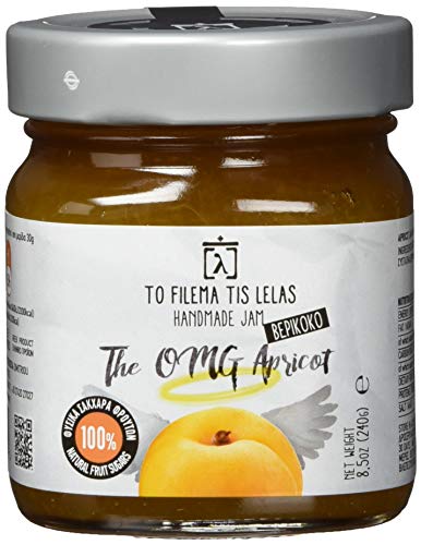 To Filema Tis Lelas Handgemachte Aprikose Marmelade OHNE ZUCKERZUERSATZ - The OMG Apricot, 2er Pack x 240g (Total: 480g) von To Filema Tis Lelas