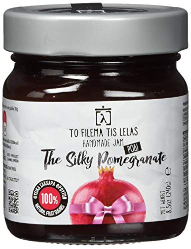 To Filema Tis Lelas Handgemachte Granatapfel Marmelade OHNE ZUCKERZUERSATZ - The Silky Pomegranate, 2er Pack x 240g (Total: 480g) von To Filema Tis Lelas