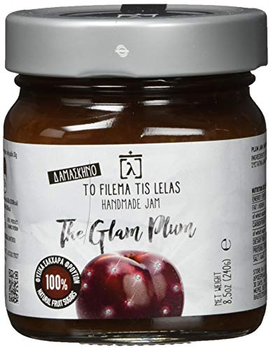 To Filema Tis Lelas Handgemachte Pflaume Marmelade OHNE ZUCKERZUERSATZ - The Glam Plum, 2er Pack x 240g (Total: 480g) von To Filema Tis Lelas