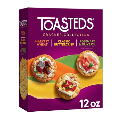 Keebler| Toasteds| Crackers| Toasted Sesame| Harvest Wheat and Buttercrisp| Party Pack| 12 oz von Toasteds