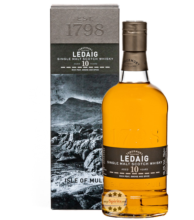 Tobermory Ledaig 10 Jahre Single Malt Whisky (46,3 % Vol., 0,7 Liter) von Tobermory Distillery