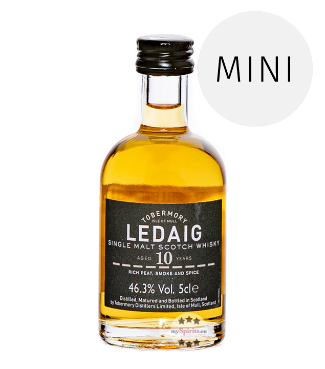 Tobermory Ledaig 10 Jahre Whisky  (46,3 % Vol., 0,05 Liter) von Tobermory Distillery