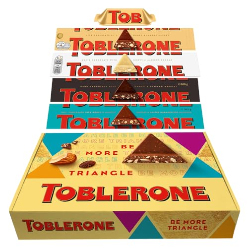 Toblerone Lovers Schokoladen-Geschenkkorb - Geschenkbox Auswahl - Schweizer Milchschokolade mit Honig und Mandelnougat Schokolade von Toblerone
