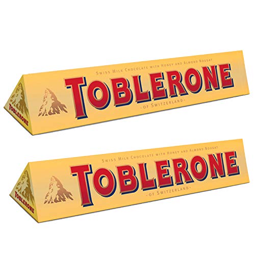 Toblerone Milchschokolade mit Honig und Mandel Nougat, 2 Stück, x 100 g, 200 g Toblerone Milchschokolade mit Honig und Mandel Nougat, 2 Stück, x 100 g, 200 g von Toblerone