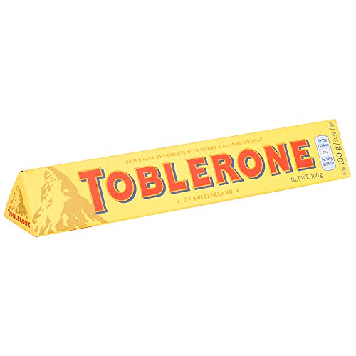 Toblerone Schokolade – Honig- und Mandel-Nougat, 100 g Karton von Toblerone