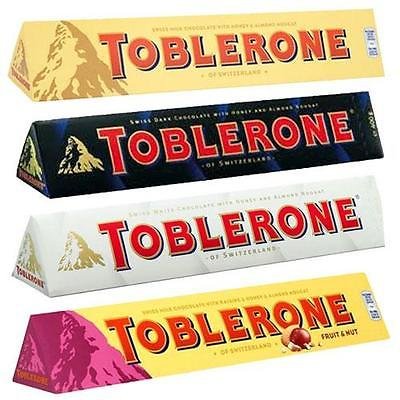 Toblerone Ultimate 4 Pack - 360g Each - Milk Chocolate, Fruit & Nut, White Chocolate & Dark Chocolate von Toblerone