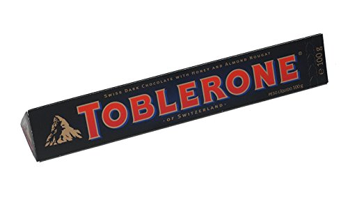 Toblerone dunkle Schokolade 5 x 100g, Feine Schweizer Zartbitterschokolade mit Honig- und Mandelnougat Toblerone dunkle Schokolade 5 x 100g, Feine Schweizer Zartbitterschokolade mit Honig- und Mandelnougat von Toblerone