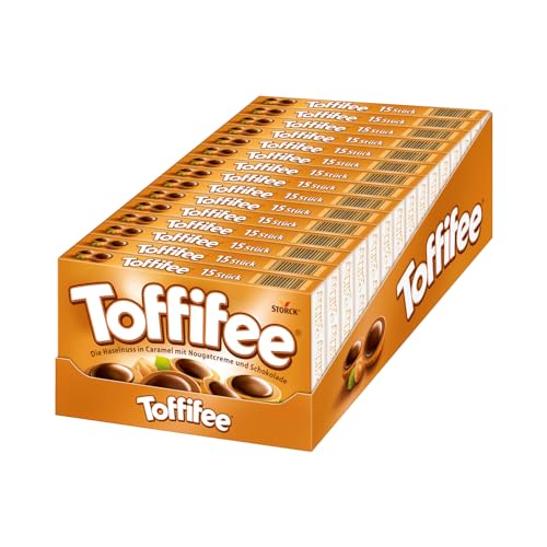 Toffifee – 15 x 125g – Haselnuss in Karamell mit Nougatcreme und Schokolade von Toffifee