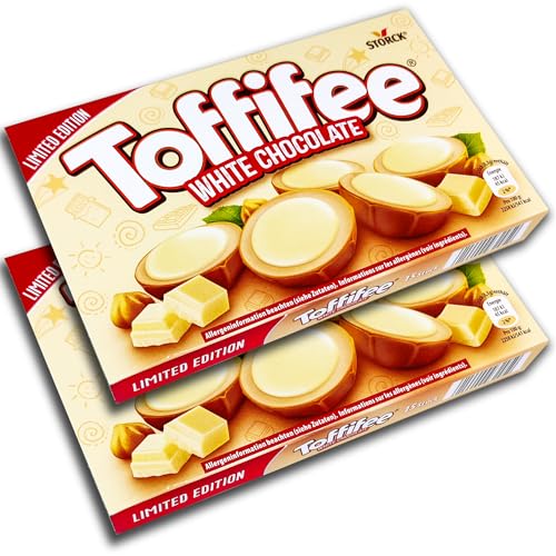 Toffifee White Chocolate – 2 x 125g – Haselnuss in Caramel mit heller Creme und weißer Schokolade Toffifee White Chocolate – 2 x 125g – Haselnuss in Caramel mit heller Creme und weißer Schokolade von Toffifee