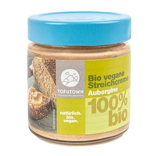 TofuTown Bio Veganer Brotaufstrich Streichcreme Aubergine – 6x180g Vorratspack, 100% Bio, Made in Germany, Cremiger Aufstrich, Ohne Künstliche Zusatzstoffe, Ungekühlt haltbar, Vegane Aufstriche TofuTown Bio Veganer Brotaufstrich Streichcreme Aubergine – 6x180g Vorratspack, 100% Bio, Made in Germany, Cremiger Aufstrich, Ohne Künstliche Zusatzstoffe, Ungekühlt haltbar, Vegane Aufstriche von TofuTown