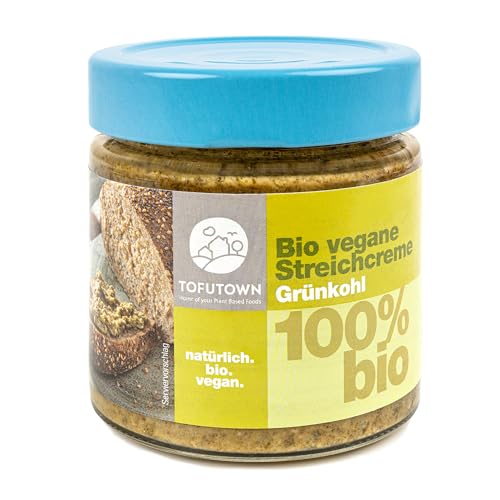 TofuTown Bio Veganer Brotaufstrich Streichcreme Grünkohl – 6x180g Vorratspack, 100% Bio, Made in Germany, Cremiger Aufstrich, Ohne Künstliche Zusatzstoffe, Ungekühlt haltbar, Aufstriche Veggie TofuTown Bio Veganer Brotaufstrich Streichcreme Grünkohl – 6x180g Vorratspack, 100% Bio, Made in Germany, Cremiger Aufstrich, Ohne Künstliche Zusatzstoffe, Ungekühlt haltbar, Aufstriche Veggie von TofuTown