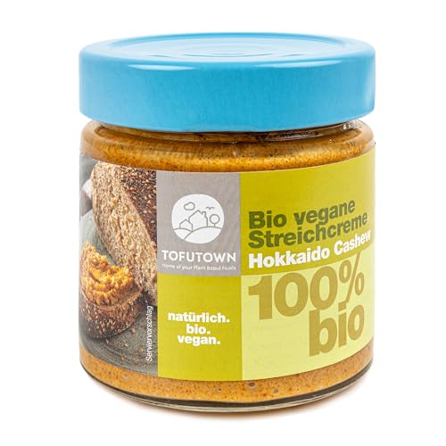 TofuTown Bio Veganer Brotaufstrich Streichcreme Hokkaido Cashew – 6x180g Vorratspack, 100% Bio, Made in Germany, Ohne Künstliche Zusatzstoffe, Ungekühlt haltbar, Vegane Aufstriche Veggie TofuTown Bio Veganer Brotaufstrich Streichcreme Hokkaido Cashew – 6x180g Vorratspack, 100% Bio, Made in Germany, Ohne Künstliche Zusatzstoffe, Ungekühlt haltbar, Vegane Aufstriche Veggie von TofuTown