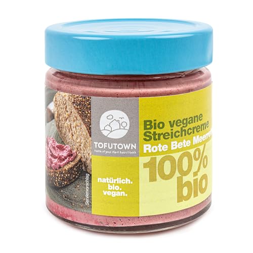 TofuTown Bio Veganer Brotaufstrich Streichcreme Rote Beete Meerrettich – 6x180g Vorratspack, 100% Bio, Made in Germany, Ohne Künstliche Zusatzstoffe, Ungekühlt haltbar, Vegane Aufstriche TofuTown Bio Veganer Brotaufstrich Streichcreme Rote Beete Meerrettich – 6x180g Vorratspack, 100% Bio, Made in Germany, Ohne Künstliche Zusatzstoffe, Ungekühlt haltbar, Vegane Aufstriche von TofuTown