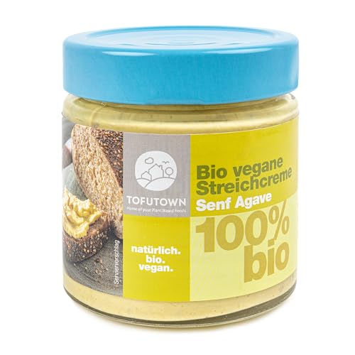 TofuTown Bio Veganer Brotaufstrich Streichcreme Senf Agave – 6x180g Vorratspack, 100% Bio, Made in Germany, Cremiger Aufstrich, Ohne Künstliche Zusatzstoffe, Ungekühlt haltbar, Vegane Aufstriche TofuTown Bio Veganer Brotaufstrich Streichcreme Senf Agave – 6x180g Vorratspack, 100% Bio, Made in Germany, Cremiger Aufstrich, Ohne Künstliche Zusatzstoffe, Ungekühlt haltbar, Vegane Aufstriche von TofuTown