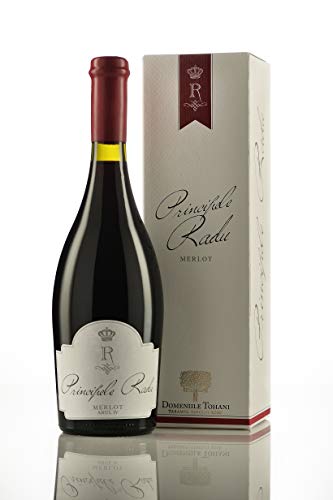 Tohani | PRINCIPELE RADU Merlot - Rotwein trocken aus Rumänien | 0.75 L DOC-CMD + 1 Kugelschreiber „Amigo Spirits“ gratis von Tohani