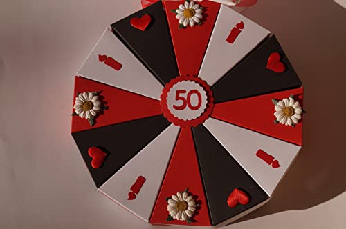 Geldgeschenk aus Papier zum 50. Geburtstag, Geld verschenken, Geschenkverpackung A16 Geldgeschenk aus Papier zum 50. Geburtstag, Geld verschenken, Geschenkverpackung A16 von Tolle Torte