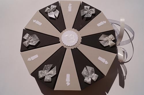 Geldgeschenkverpackung aus Papier zum 18. Geburtstag, Geld verschenken, Geschenkverpackung, Geburtstasgeschenk A32 Geldgeschenkverpackung aus Papier zum 18. Geburtstag, Geld verschenken, Geschenkverpackung, Geburtstasgeschenk A32 von Tolle Torte