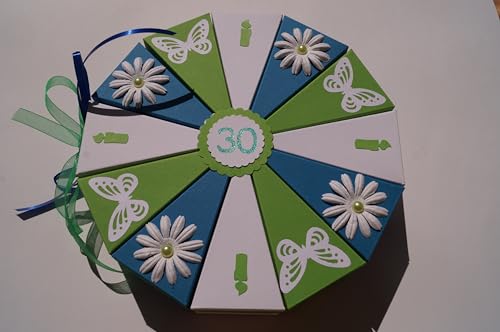 Geldgeschenkverpackung aus Papier zum 30.Geburtstag, Geld verschenken, Geschenkverpackung A5 Tolle Torte Geldgeschenkverpackung aus Papier zum 30.Geburtstag, Geld verschenken, Geschenkverpackung A5 Tolle Torte von Tolle Torte
