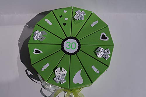 Tolle Torte Geldgeschenkverpackung aus Papier zum 30.Geburtstag, Geld verschenken, A15 Geschenkverpackung Tolle Torte Geldgeschenkverpackung aus Papier zum 30.Geburtstag, Geld verschenken, A15 Geschenkverpackung von Tolle Torte