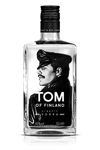 Tom of Finland Premium Organic Vodka 40% Vol.- Seidiger Premium Vodka mit einem Hauch von Roggengewürz - Finnischer Wodka - mild schmeckender Vodka - Vodka Premium 0,5 Liter von Tom of Finland