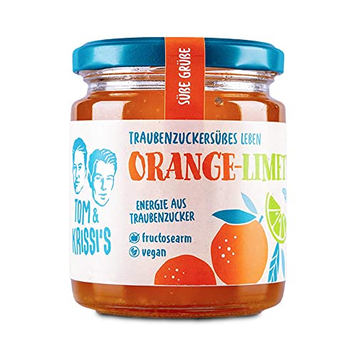 Tom & Krissi's Orange-Limette Fruchtaufstrich, 250g - fructosearmer Brotaufstrich, vegan von Tom & Krissi's