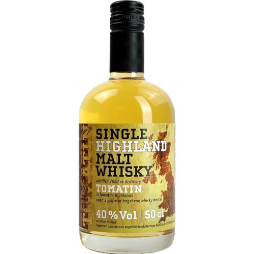 Whisky Tomatin 3 Jahre Single Highland Malt Vegan Tomatin Distillery Vereinigtes Königreich UK 500ml-Fl von Tomatin Distillery
