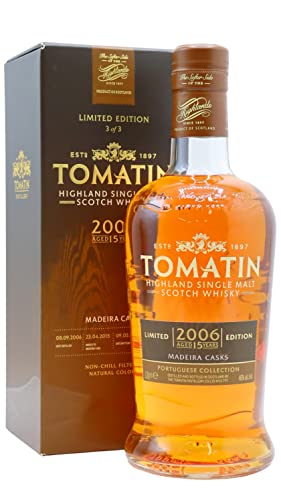 Tomatin 15 Years Old Portuguese Collection MADEIRA CASKS 2006 46% Vol. 0,7l in Geschenkbox von Hard To Find