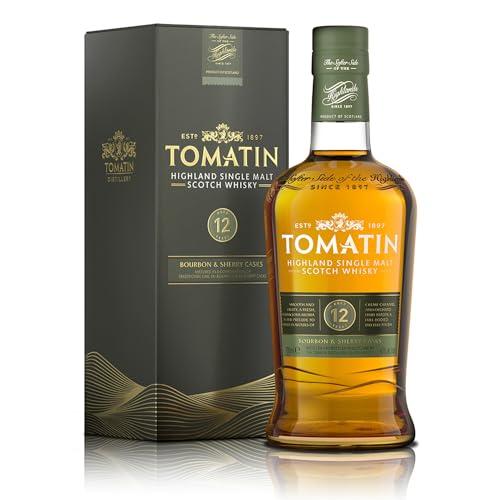 Tomatin 12 Years Old BOURBON & SHERRY CASKS 43% Vol. 0,7l in Geschenkbox von Tomatin