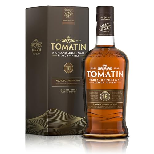 Tomatin Malt 18 Years Old mit Geschenkverpackung Whisky (1 x 0.7 l) von Tomatin
