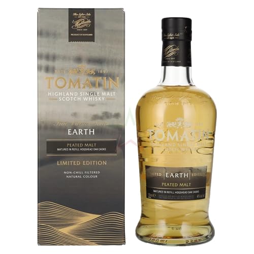 Tomatin EARTH Five Virtues Series Limited Edition PEATED MALT 46,00% 0,70 Liter von Tomatin