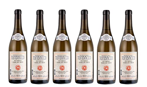 6x 0,75l - 2023er - Tombacco - Pecorino - Terre di Chieti I.G.P. - Abruzzen - Italien - Weißwein trocken 6x 0,75l - 2023er - Tombacco - Pecorino - Terre di Chieti I.G.P. - Abruzzen - Italien - Weißwein trocken von Tombaccco
