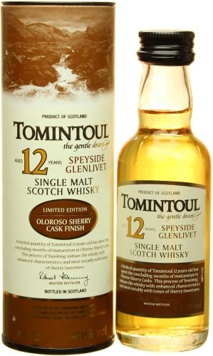 Tomintoul 12 YO Mini Single Malt Whisky 40% 0,05L von Tomintoul