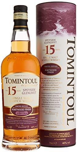 Tomintoul 15 Years Old Portwood Finish Whisky mit Geschenkverpackung (1 x 0.7 l) von Tomintoul