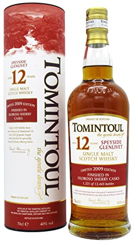 Tomintoul 12 Years Old OLOROSO SHERRY CASKS Finish Limited Edition 2010 40% Vol. 0,7l in Geschenkbox von Hard To Find