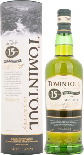 Tomintoul 15 Years Old Single Peated Malt Scotch Whisky WITH A PEATY TANG Whisky ( x 0.7) von Tomintoul