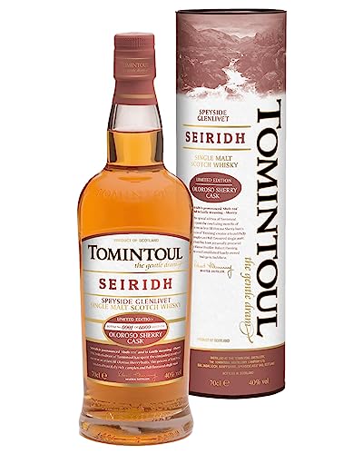 Tomintoul I Single Malt Scotch Whisky I Seiridh Limited Edition I Reifung in Oloroso-Sherryfässern I Komplex und vollmundig im Charakter I 40% vol. I 700 ml von Tomintoul