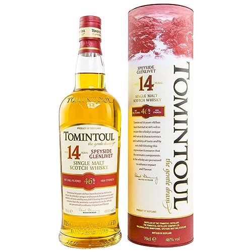 Tomintoul | Single Malt Scotch Whisky | 14 Jahre gereift | Reifung in ehemaligen Bourbon- und Sherry-Fässern | 46% vol. | 700 ml Tomintoul | Single Malt Scotch Whisky | 14 Jahre gereift | Reifung in ehemaligen Bourbon- und Sherry-Fässern | 46% vol. | 700 ml von Tomintoul