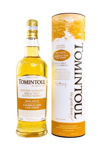 Tomintoul | Single Malt Scotch Whisky | Carribbean Rum Cask Finish | Small Batch | Mit exotischen Hauch Kokos | 40% vol. | 700 ml von Tomintoul