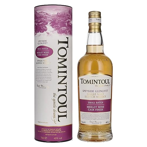 Tomintoul Small Batch Merlot Wine Cask Finish 40% Vol. 0,7l in Geschenkbox Tomintoul Small Batch Merlot Wine Cask Finish 40% Vol. 0,7l in Geschenkbox von Tomintoul