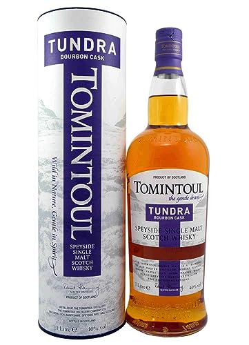 Tomintoul TUNDRA Bourbon Cask Speyside Single Malt Scotch Whisky 40% Vol. 1l in Geschenkbox von Tomintoul