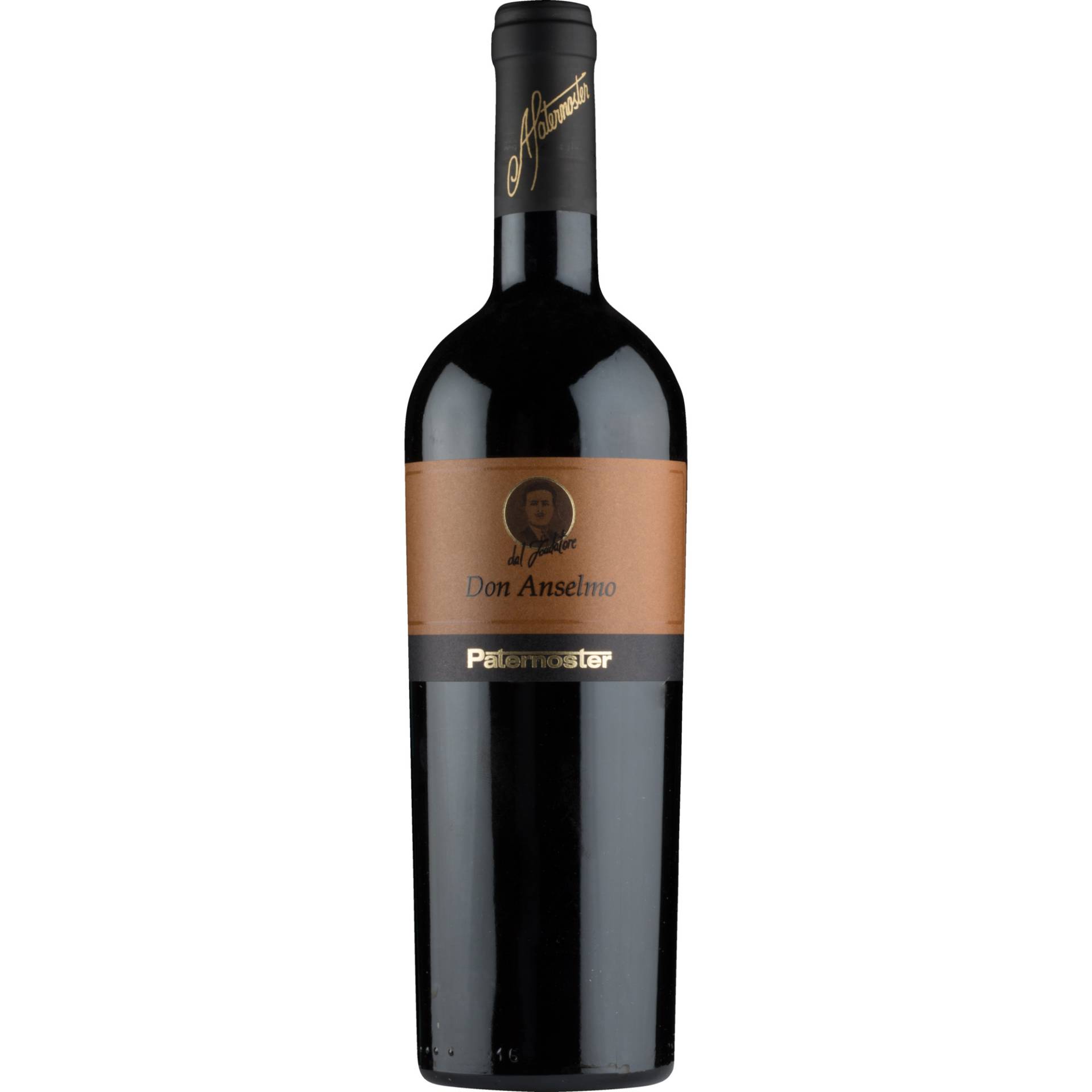 Don Anselmo Aglianico del Vulture, Aglianico del Vulture DOC, Venetien, 2016, Rotwein Don Anselmo Aglianico del Vulture, Aglianico del Vulture DOC, Venetien, 2016, Rotwein von Tommasi Viticoltori by the Paternoster cellar in Barile, Basilicata - Italia